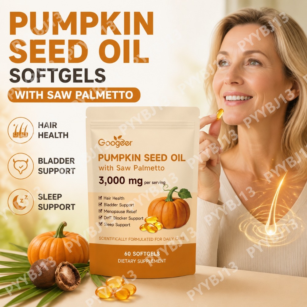 Herbal And Wellness - Googeer Pumpkin Seed Oil Softgels with
