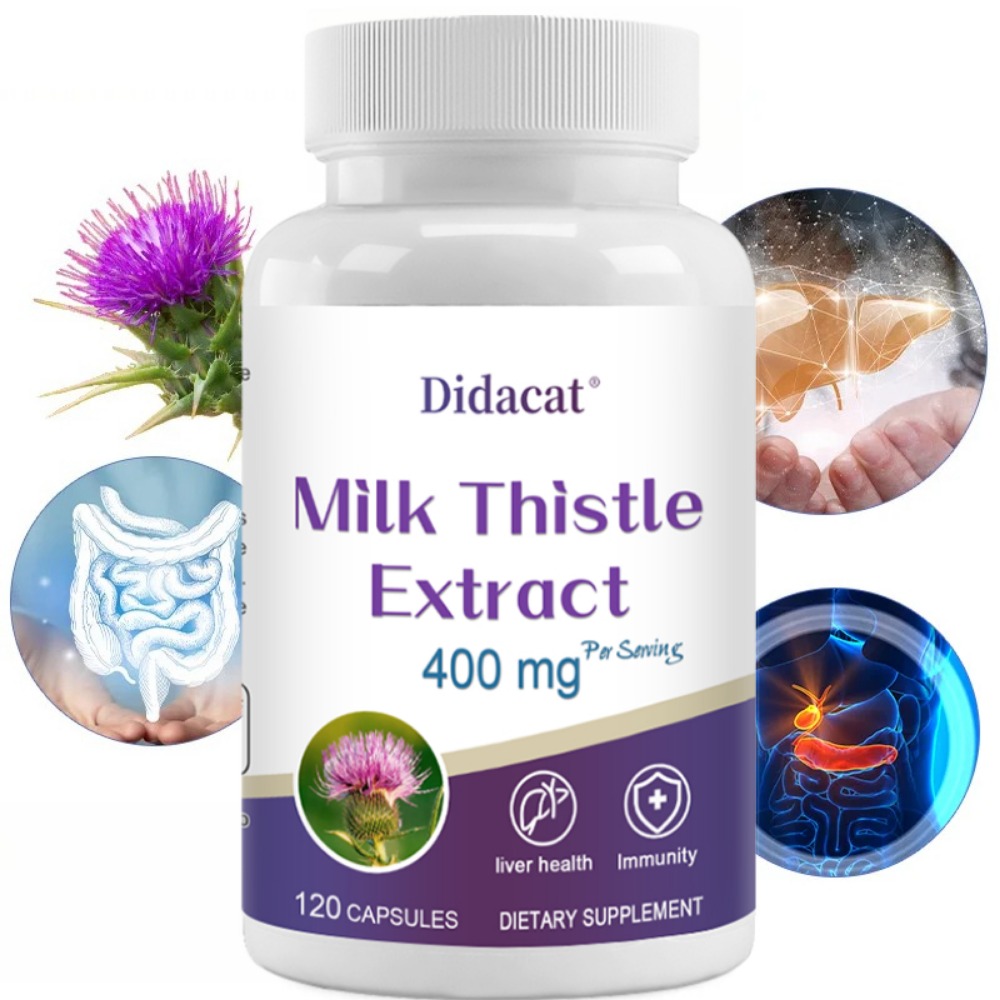 Milk Thistle Seed 400mg, 80% S - Milk Thistle Silymarin ulasan dan harga