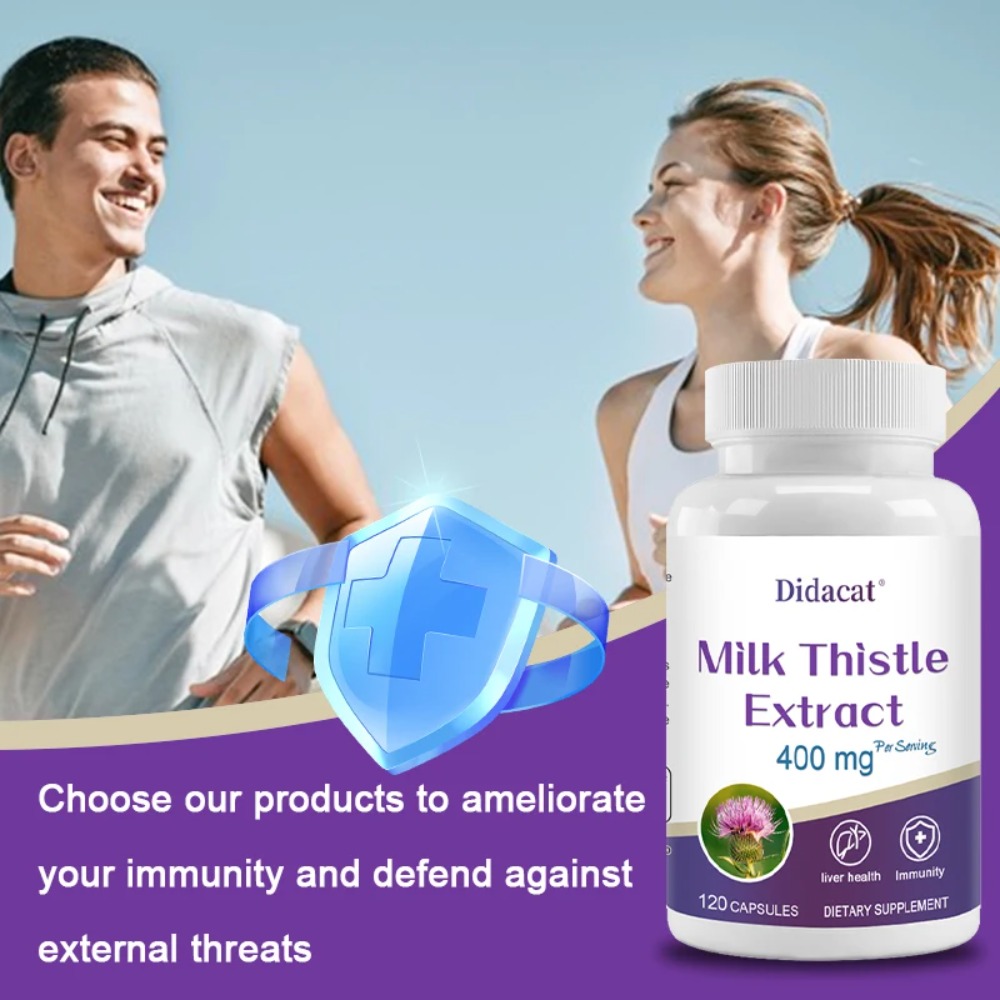 Milk Thistle Seed 400mg, 80% S - Milk Thistle Silymarin ulasan dan harga