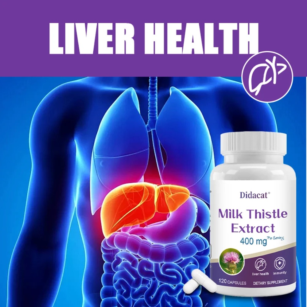 Milk Thistle Seed 400mg, 80% S - Milk Thistle Silymarin ulasan dan harga