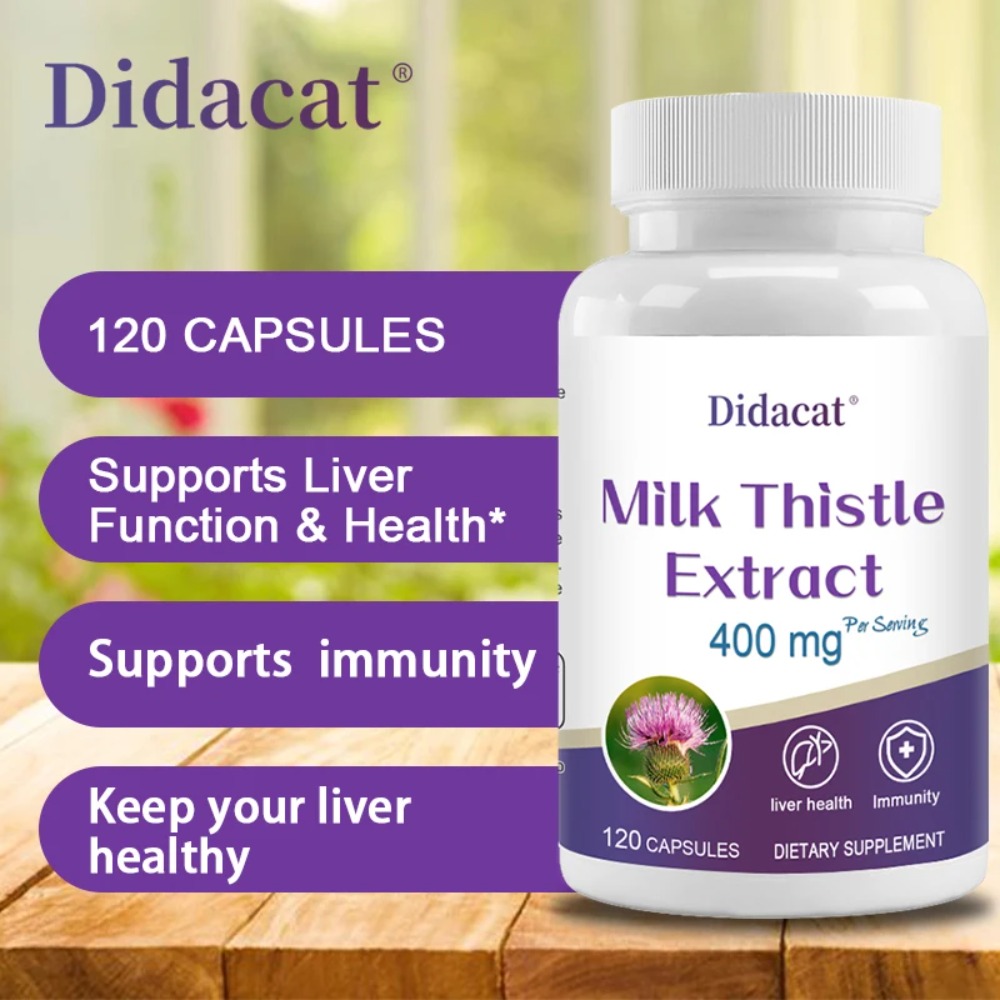 Milk Thistle Seed 400mg, 80% S - Milk Thistle Silymarin ulasan dan harga