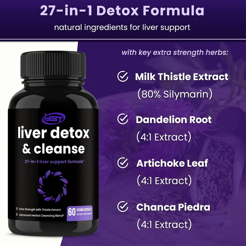 Liver Cleansing, Detoxificatio - Milk Thistle Silymarin ulasan dan harga
